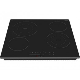 Варочная панель MEFERI MEH604BK 59 см, черная, стеклокерамика, 4 конфорки, 29476