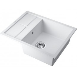Мойка 35078 Omoikiri Sumi 65-WH, Tetogranit, 650x500 мм, врезная, с крылом