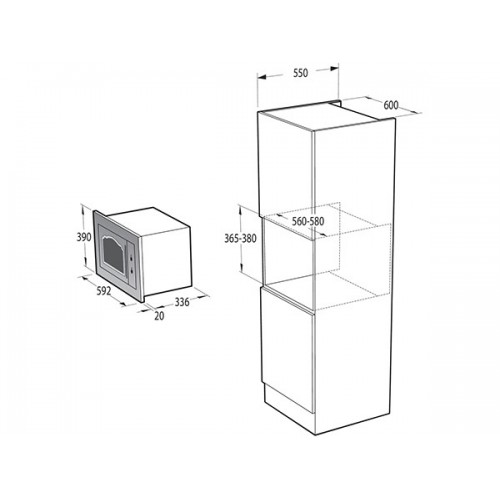 СВЧ-печь Gorenje BM235CLI встраиваемая - Эффективное решение для вашей кухни