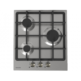 Варочная панель GRAUDE GS 45.1 E газовая 45 см, нержавеющая сталь, 3 конфорки, электроподжиг, SKU 8378