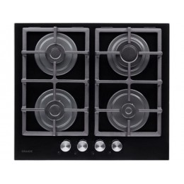 Варочная панель GRAUDE GS 60.1 S газовая черная, стекло, 4 конфорки, SKU 17479