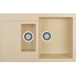 Мойка Longran Amanda AMG780.500 15-08 Colorado, гранит, 780x500 мм, врезная, оборачиваемая, SKU 12183.