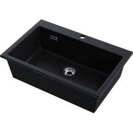 Мойка Omoikiri Omishima 76-BL Matt Natceramic/черный матовый (4997484)
