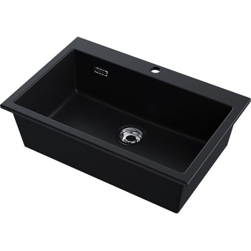Мойка Omoikiri Omishima 76-BL Matt Natceramic/черный матовый (4997484)