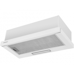 Вытяжка MAUNFELD Clyde 60, телескопическая, 520 м³/ч, белое стекло, SKU 35884