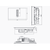 Варочная панель MAUNFELD MIHC834SF2BK - индукционная с вытяжкой, 3 конфорки, черный стеклокерамика