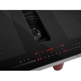 Варочная панель MAUNFELD MIHC834SF2BK 83 см, индукционная, черная, 4 конфорки, 7400 Вт, вытяжка 1200 м³/ч, SKU 35485