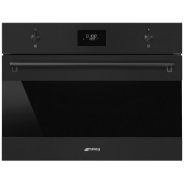 СВЧ-печь SMEG SO4301M0N 60 см, черный матовый, 40 л, 800 Вт, гриль, 4 функции, SKU 29085