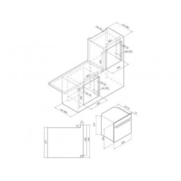 Духовой шкаф GRAUDE 3286, черный, 60 см, 73 л, класс A, 250°C