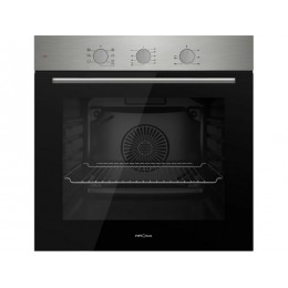 Духовой шкаф KRONA ELEMENT plus 60 IX, 72л, A, нерж. сталь, гриль, таймер 90мин, SKU 24086