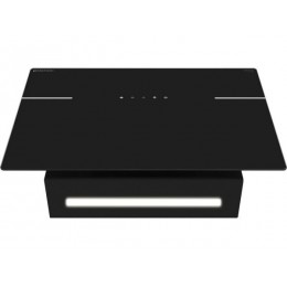 Вытяжка MEFERI AIRBOX60BK ULTRA 60 см, черный, стекло, 1100 м³/ч, сенсорное управление, 48 дБ, SKU 29386