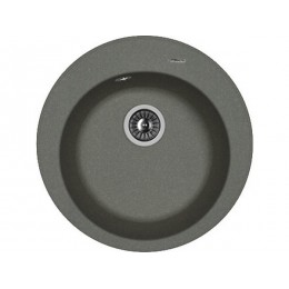 Мойка Florentina Никосия черный, 1 чаша, кварц, ⌀510 мм, SKU 27487