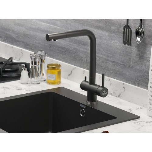 Смеситель Paulmark Skalen SK213020-AN (401) антрацит - стиль и функциональность для вашей кухни