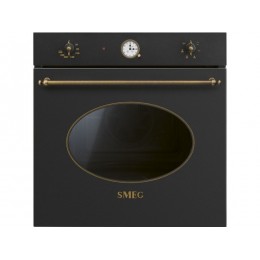 Духовой шкаф SMEG 34190, 60 см, антрацит, 70 л, 6 функций, таймер.