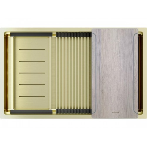 Мойка Paulmark Next-multi sink 74 uni PM787445-LG в светлом золоте - идеальное решение для вашей кухни