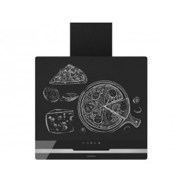 Вытяжка KRONA DOMENIKA 600 black/inox S, SKU 20792, 1000 м3/ч, сенсорное управление
