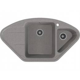 Мойка Gamma Stone GS-9, врезная, 1,5 чаши, мрамор, 955x505 мм, SKU 25992