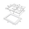 Мойка Paulmark Kroner 78/2SF PM227851-GML из вороненой стали - Качество и Стиль для Вашей Кухни