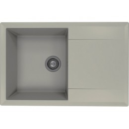 Мойка Florentina Тоскана 860 грей, кварцевая, врезная, 1 чаша, 60 см, SKU 26694.