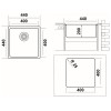 Мойка Ukinox Лофт LOB400.400 -GT10P: Эстетика и Функциональность для Вашей Кухни