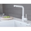 Смеситель Paulmark Kassel Ka214311-WH (431TW) - белый матовый для кухни и ванной комнаты