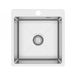 Мойка Ukinox 28900, врезная, нержавеющая сталь, 450x500 мм, 1 чаша