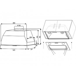 Вытяжка EXITEQ EX-1176 inox