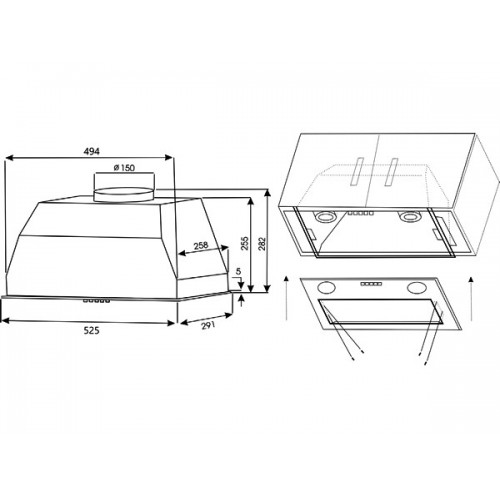 Вытяжка EXITEQ EX-1176 inox