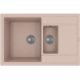 Мойка Florentina Липси 780К 2-чаш. кварц, песочный, SKU 21312