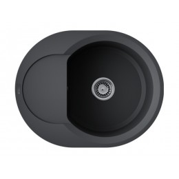 Мойка 34912 Omoikiri Sakaime 60E-BL Tetogranit, 600x470 мм, с крылом, черный