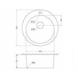 Мойка Emar EMQ-1475.C Морион