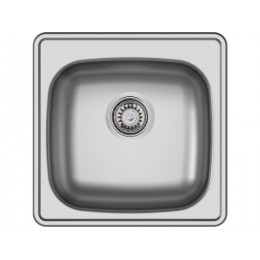Мойка Ukinox 19319 500x500 мм, нержавеющая сталь, 1 чаша, матовая поверхность