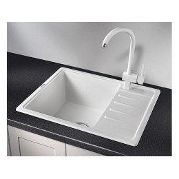 Мойка Granula ST-5803, 37121, врезная, кварцевая, прямоугольная, 1 чаша, 580х500 мм