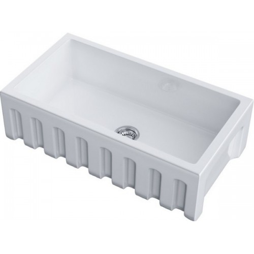 Мойка Omoikiri Mikura 83-WH Glossy Natceramic - Белая Глянцевая Кухонная Мойка (4993259)