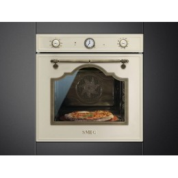 Духовой шкаф SMEG SFP67C1TPO, 60 см, кремовый, 65 л, A, 3000 Вт, 9 функций, пиролитическая очистка, SKU 33124