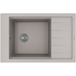 Мойка Florentina Липси 780Р грей, кварц, 1 чаша, 780х510 мм, SKU 21326