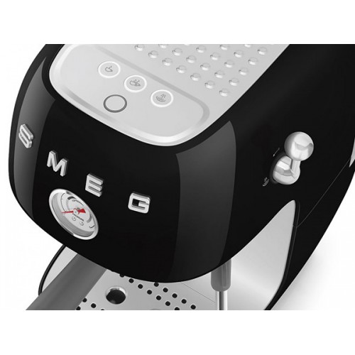 Кофемашина-эспрессо SMEG ECF03BLEU черный - стильный выбор для настоящих ценителей кофе