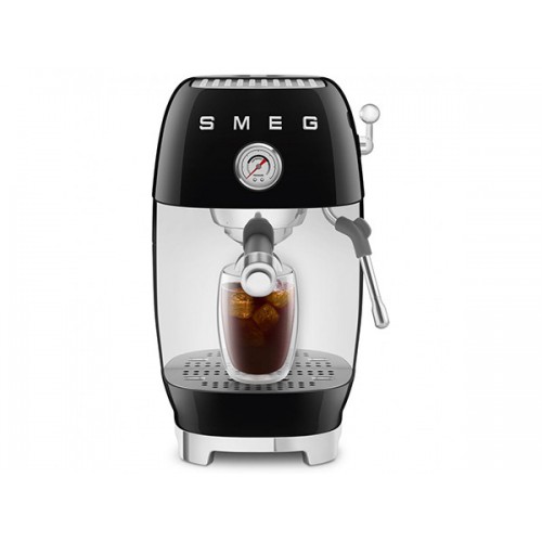 Кофемашина-эспрессо SMEG ECF03BLEU черный - стильный выбор для настоящих ценителей кофе