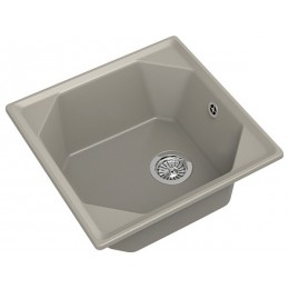 Мойка Granfest GF-U-500 топаз, 50 см, мрамор, 1 чаша, 500x500 мм, SKU 13926