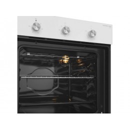 Духовой шкаф MEFERI MEO604WH LIGHT, 60 см, белый, 60 л, 4 режима, гриль, класс А, 2350 Вт, SKU 29327.