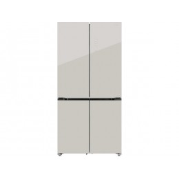 Холодильник HIBERG i-RFQ 705G Y, 31628, side-by-side, 541 л, A+, бежевое стекло