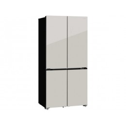 Холодильник HIBERG i-RFQ 705G Y, 31628, side-by-side, 541 л, A+, бежевое стекло