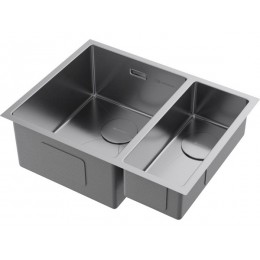 Мойка Omoikiri Taki 58-2-U/IF-IN-L 34130, нерж. сталь, 585x440x200 мм, 2 чаши, слева