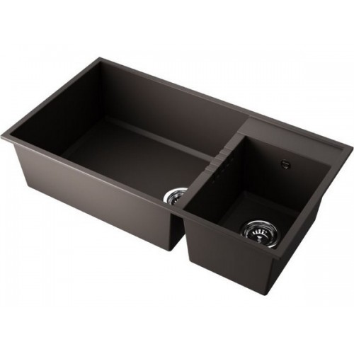 Мойка Omoikiri Tedori 85-2-U-ES из Tetogranit в цвете Espresso - купить по выгодной цене