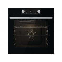Духовой шкаф Gorenje BOX6737E01BG, 60 см, нержавеющая сталь/черный, 77 л, 300 °C, A, сенсорный таймер, VarioGrill