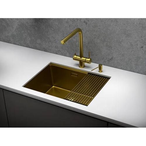 Мойка Granula KS-6045U, золото сатин