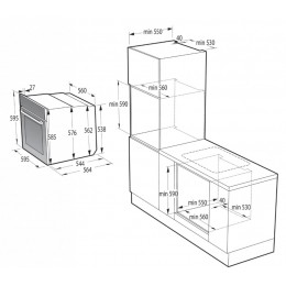 Духовой шкаф Gorenje BSA6747DGWI 60 см, черный, 77 л, с паром, Wi-Fi, A+ (SKU 35437)