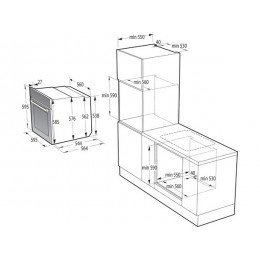 Духовой шкаф Gorenje BSA6747DGWI 60 см, черный, 77 л, с паром, Wi-Fi, A+ (SKU 35437)