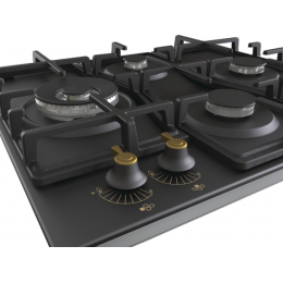 Варочная панель Gorenje GW6D42CLB 60 см, черная, газовая, 8150 Вт, SKU 27337