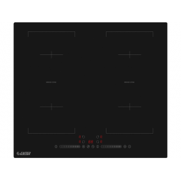 Варочная панель EXITEQ EXH-504IB 59 см, индукционная, чёрная, 4 конфорки, сенсорное управление, таймер, SKU 28438